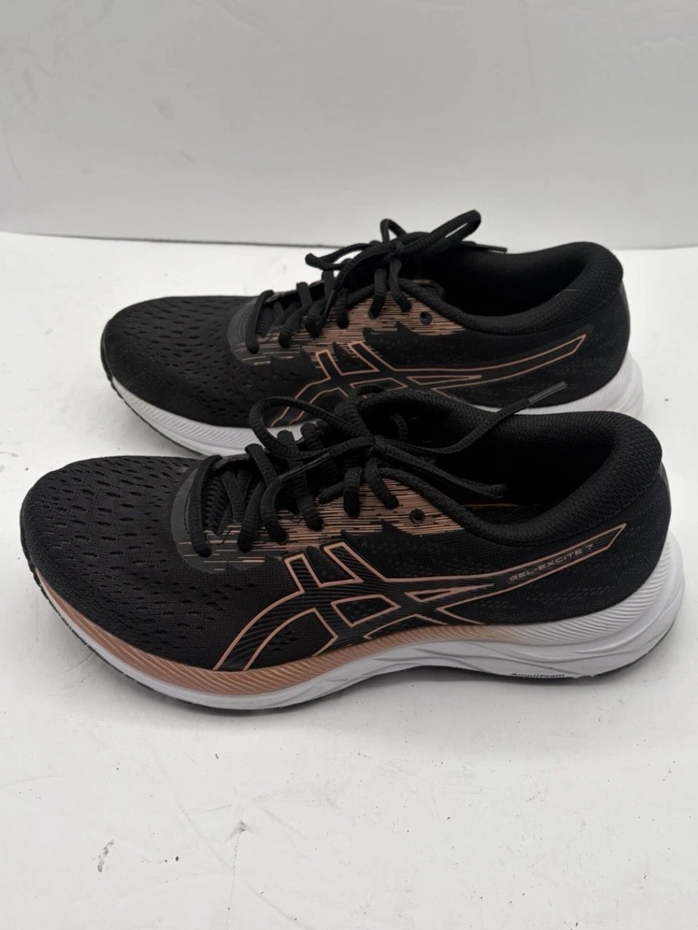 ASICS Gel-Excite 7 Womens Running Shoes Black Rose Gold 1012A562 Size 7.5